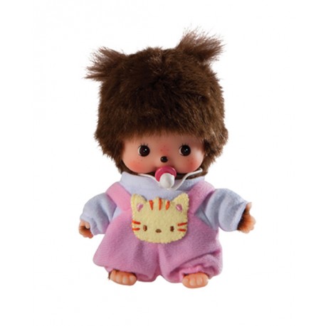 Monchhichi baby- Bebichhichi med pink sparkedragt