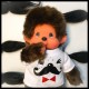 Monchhichi bamse - Dreng med Moustache T-shirt